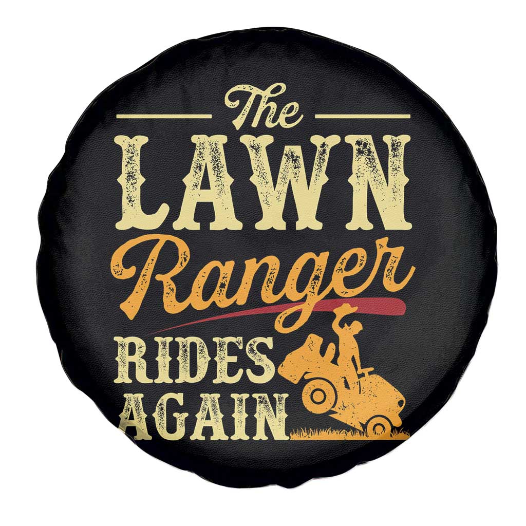 Funny The Lawn Ranger Rides Again Spare Tire Cover Lawn Tractor Mowing Western Cowboy TS11 Print Your Wear