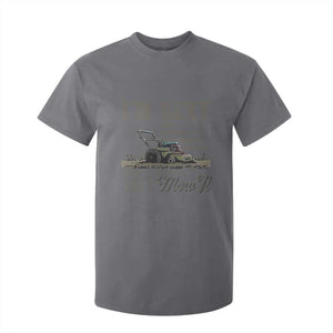 Funny I Am Sexy And I Mow It T Shirt For Kid Gardening Lawn Mower American Flag Fathers Day TS11 Charcoal Print Your Wear