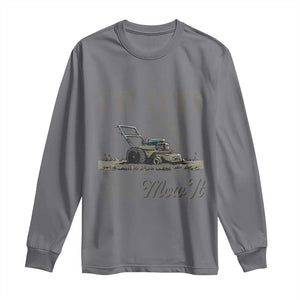 Funny I Am Sexy And I Mow It Long Sleeve Shirt Gardening Lawn Mower American Flag Fathers Day TS11 Charcoal Print Your Wear