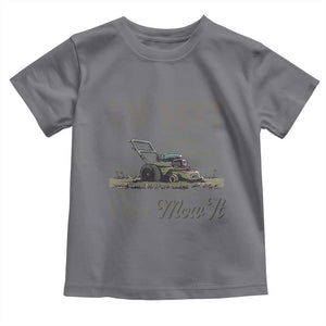 Funny I Am Sexy And I Mow It Toddler T Shirt Gardening Lawn Mower American Flag Fathers Day TS11 Charcoal Print Your Wear