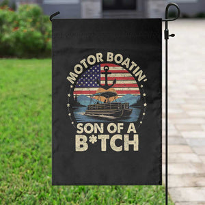 Funny Motor Boat Captain Garden Flag Motor Boatin' Son Of A Bitch American Flag TS11 Print Your Wear
