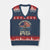 Funny Motor Boat Captain V-Neck Knit Sweater Vest Motor Boatin' Son Of A Bitch American Flag - Print Your Wear