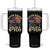 Funny Motor Boat Captain Tumbler With Handle Motor Boatin' Son Of A Bitch American Flag TS11 One Size: 40 oz Black Print Your Wear