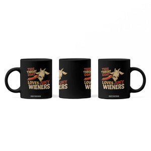 Funny This Throat Goat Loves Juicy Wieners Coffee Mug Adult Jokes TS11 Print Your Wear