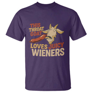 Funny This Throat Goat Loves Juicy Wieners T Shirt Adult Jokes TS11 Purple Print Your Wear