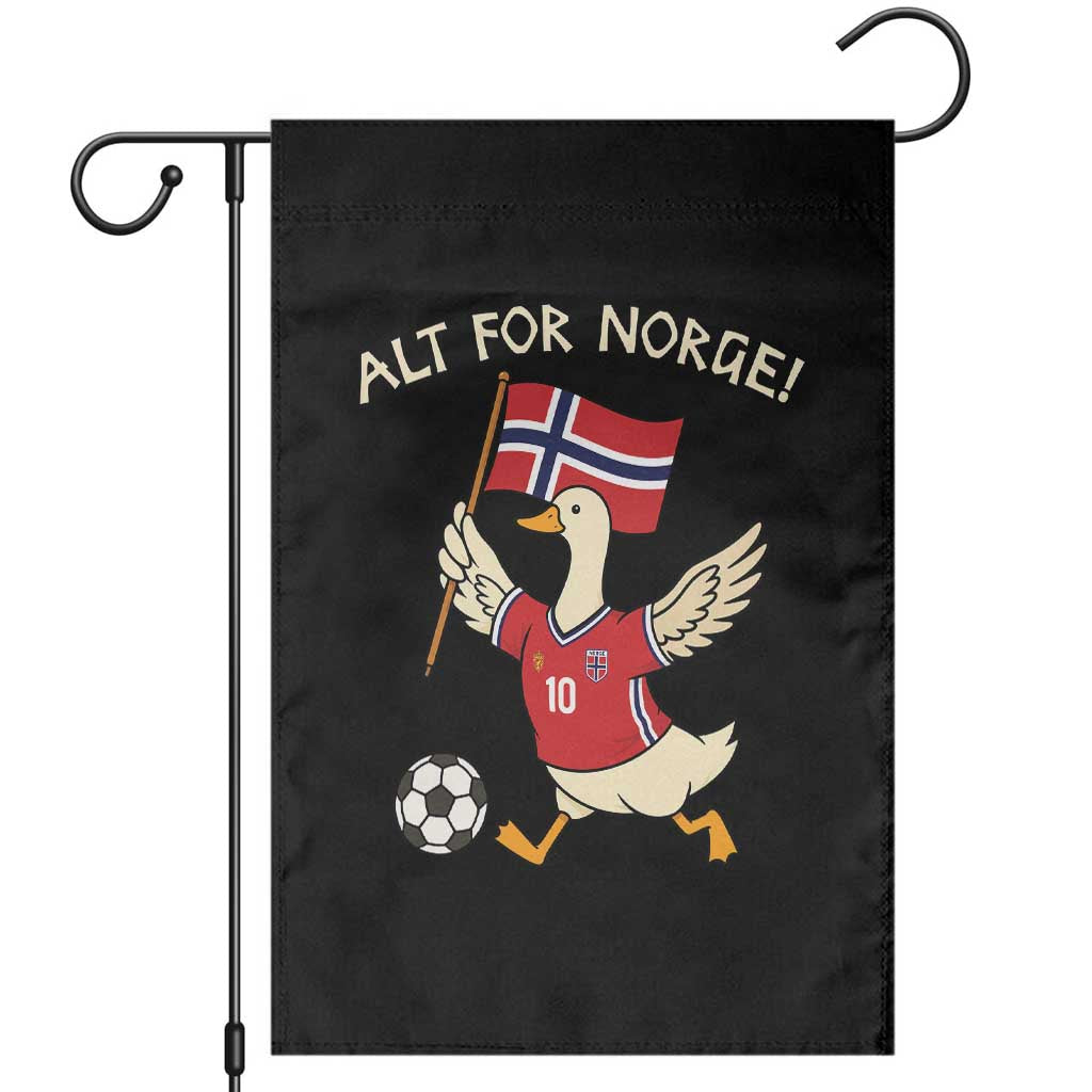 Norway Football Goose Garden Flag Alt For Norge Norwegian Heritage TS11 Black Print Your Wear