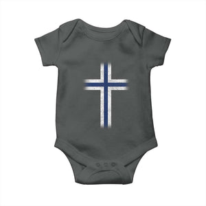 Norway Flag Distressed Nordic Symbol Norwegian Fans Baby Onesie