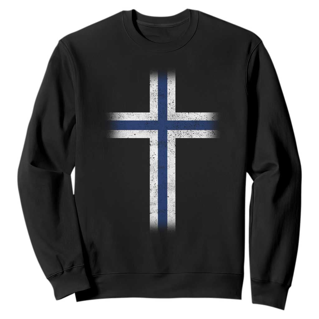 Norway Flag Distressed Nordic Symbol Norwegian Fans Sweatshirt