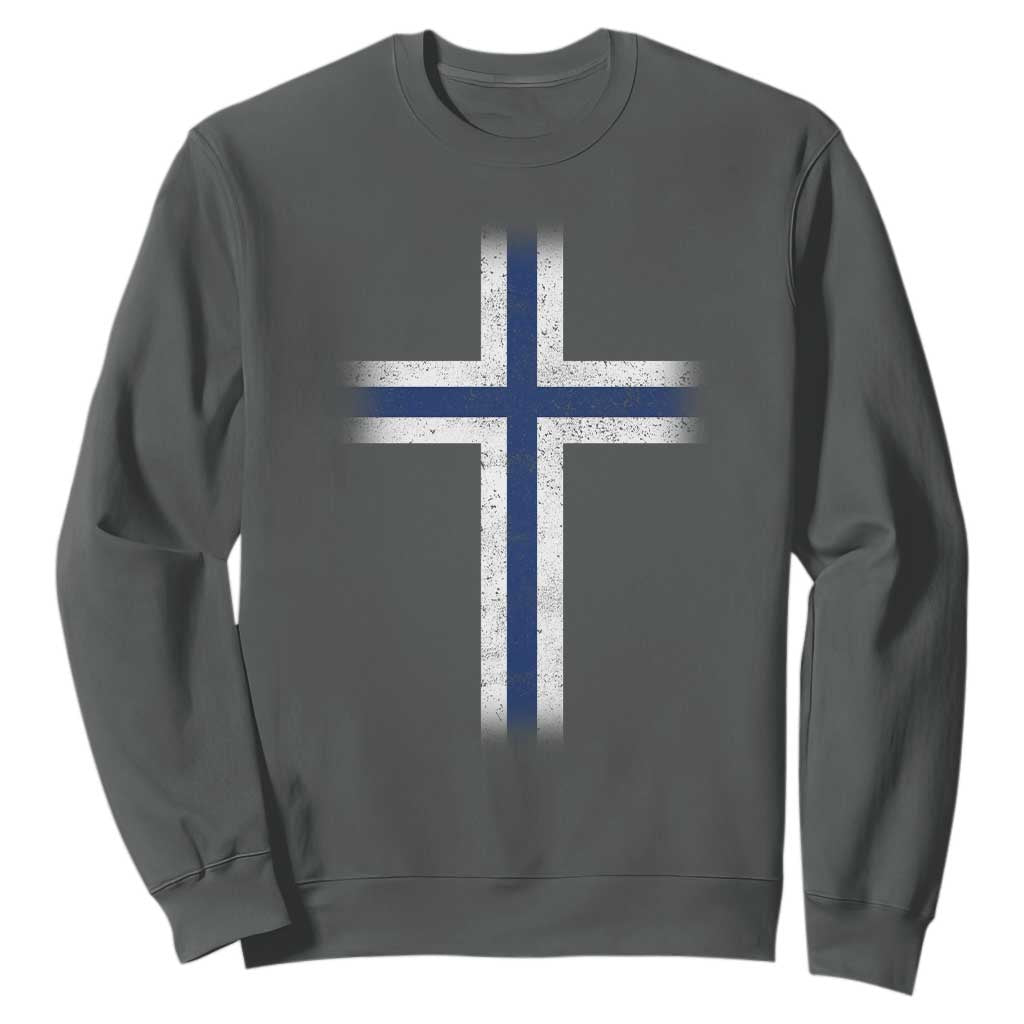 Norway Flag Distressed Nordic Symbol Norwegian Fans Sweatshirt
