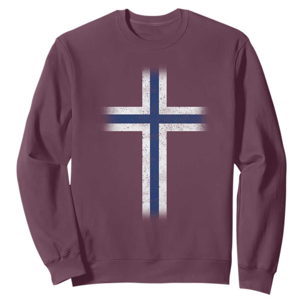 Norway Flag Distressed Nordic Symbol Norwegian Fans Sweatshirt
