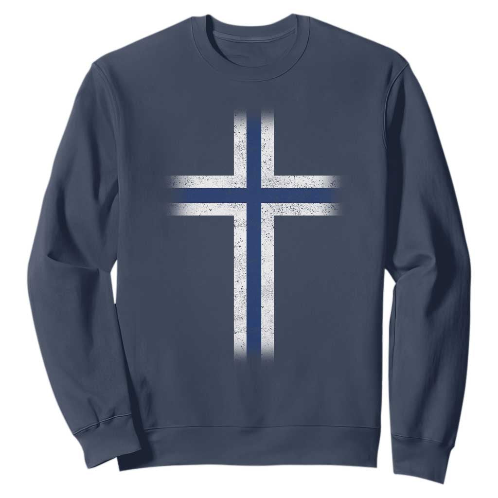Norway Flag Distressed Nordic Symbol Norwegian Fans Sweatshirt