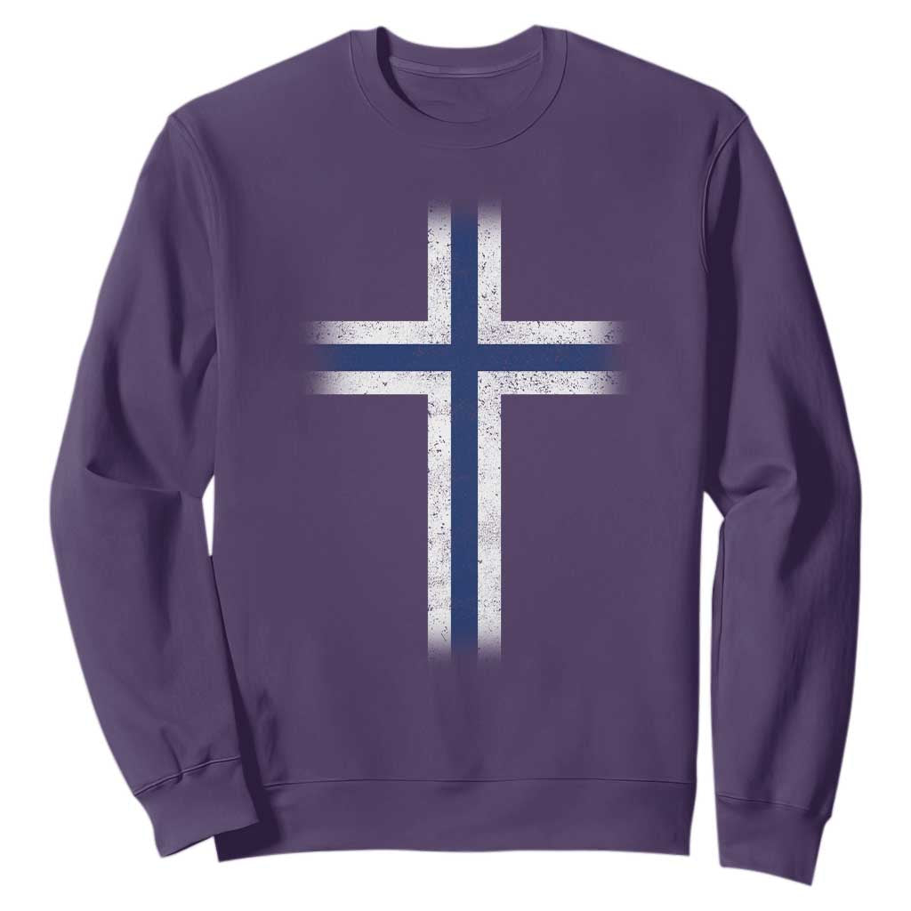 Norway Flag Distressed Nordic Symbol Norwegian Fans Sweatshirt