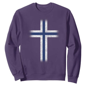 Norway Flag Distressed Nordic Symbol Norwegian Fans Sweatshirt