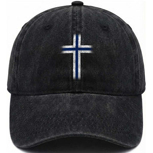 Norway Flag Distressed Nordic Symbol Norwegian Fans Washed Cotton Baseball Cap
