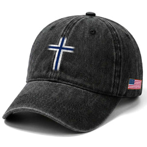 Norway Flag Distressed Nordic Symbol Norwegian Fans Washed Cotton Baseball Cap