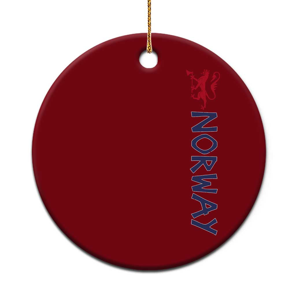 Norway Norwegian Lion Vintage Sports Design Norge Fan Ceramic Ornament TS11 1pc Red Print Your Wear
