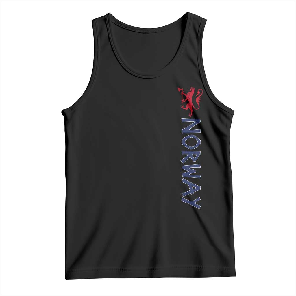 Norway Norwegian Lion Vintage Sports Design Norge Fan Tank Top TS11 Black Print Your Wear