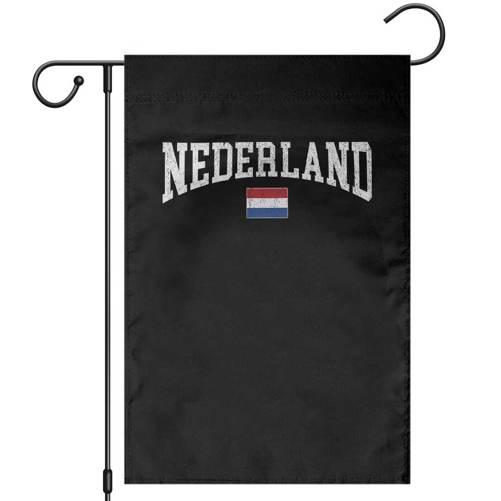 Nederland Sports Throwback Design Garden Flag Vintage Dutch Holland Flag Soccer Jersey Style