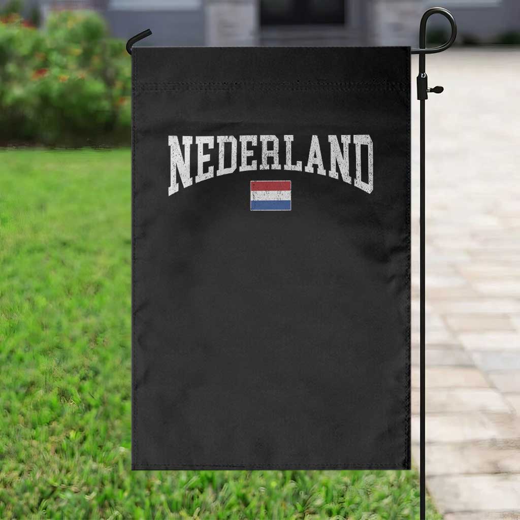 Nederland Sports Throwback Design Garden Flag Vintage Dutch Holland Flag Soccer Jersey Style