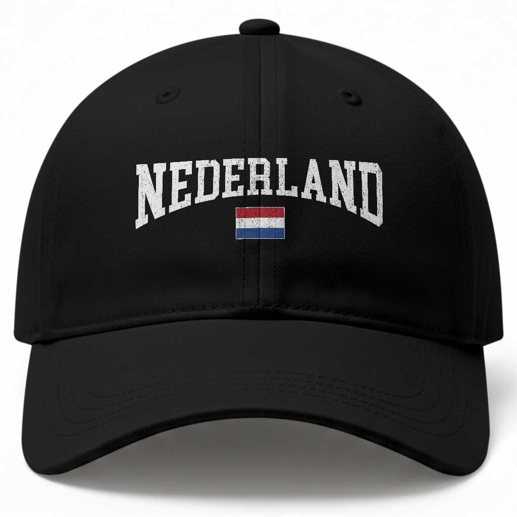 Nederland Sports Throwback Design Baseball Cap Vintage Dutch Holland Flag Soccer Jersey Style TS11 Print Your Wear