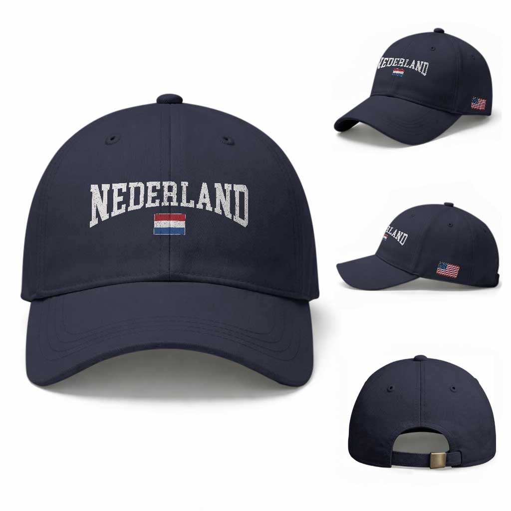 Nederland Sports Throwback Design Baseball Cap Vintage Dutch Holland Flag Soccer Jersey Style