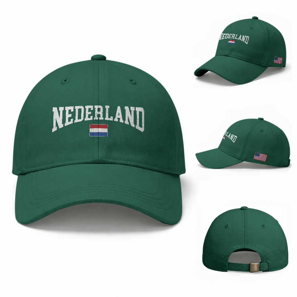 Nederland Sports Throwback Design Baseball Cap Vintage Dutch Holland Flag Soccer Jersey Style