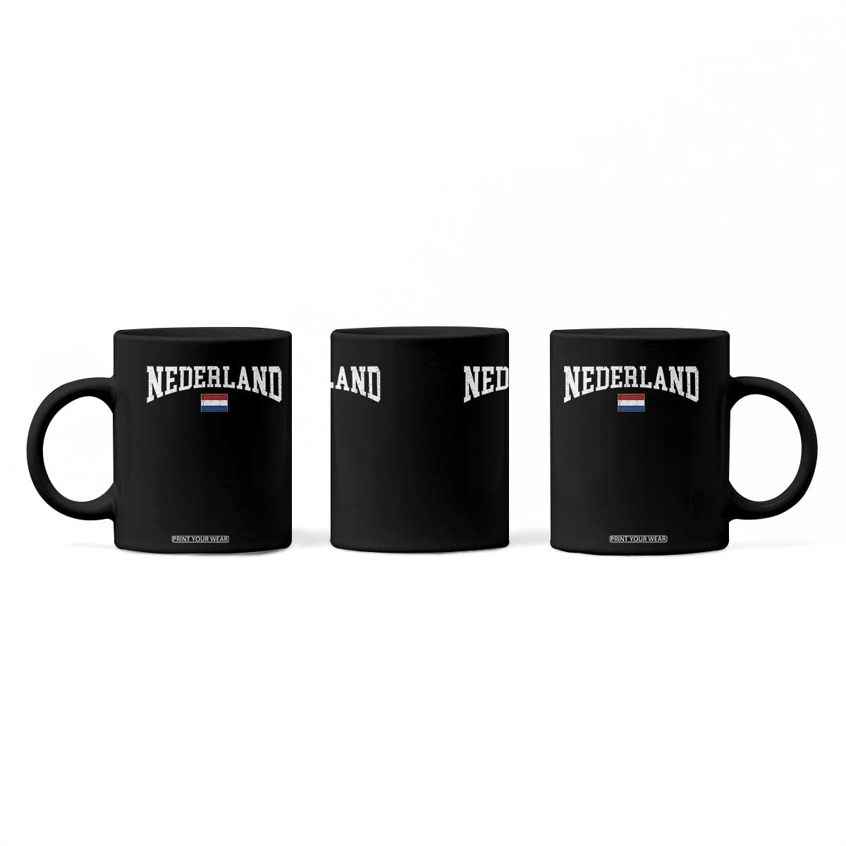 Nederland Sports Throwback Design Coffee Mug Vintage Dutch Holland Flag Soccer Jersey Style