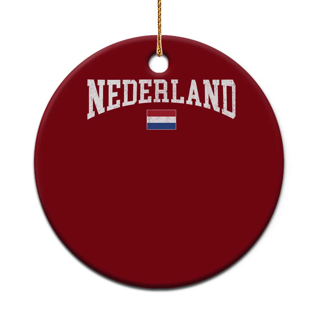 Nederland Sports Throwback Design Ceramic Ornament Vintage Dutch Holland Flag Soccer Jersey Style TS11 1pc Red Print Your Wear