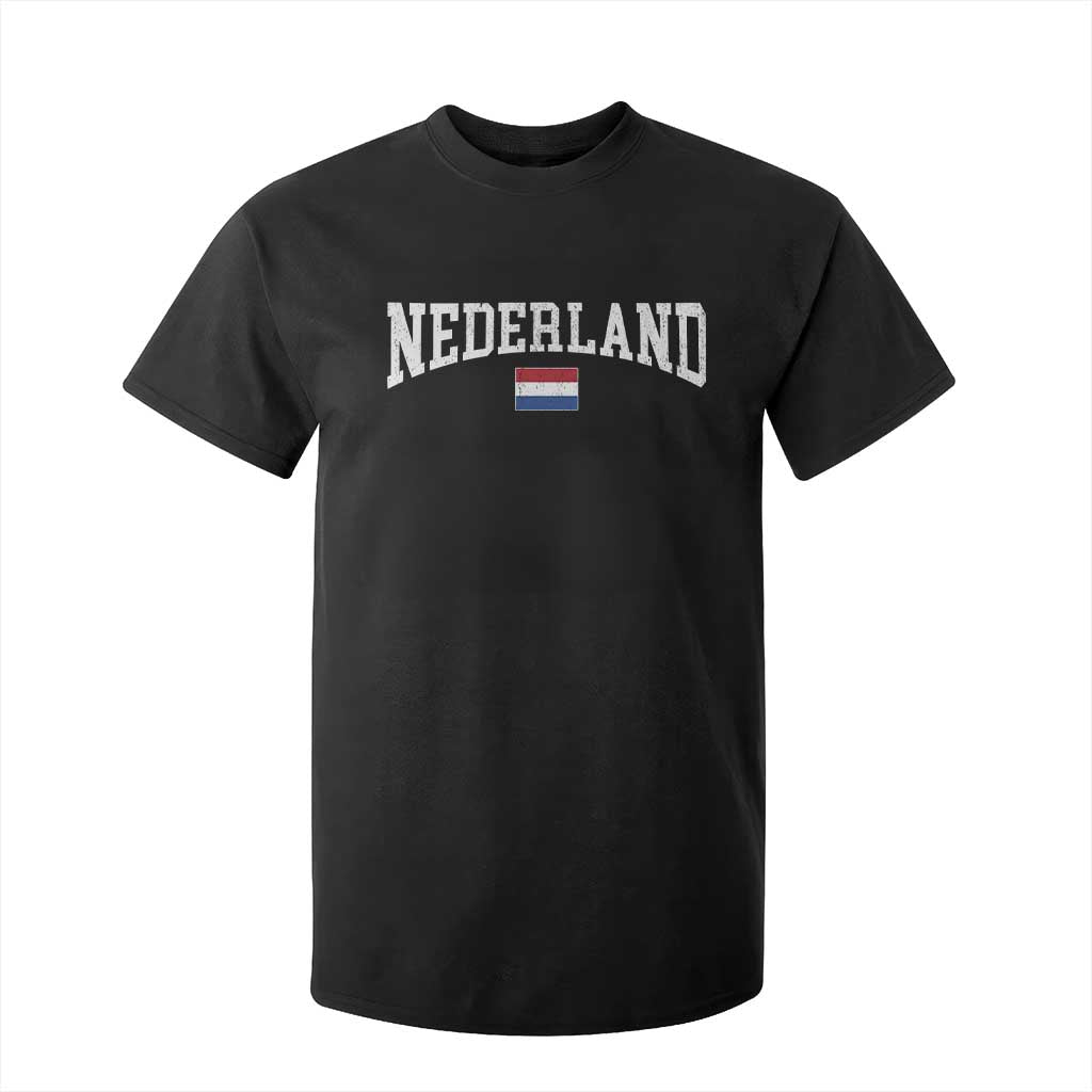 Nederland Sports Throwback Design T Shirt For Kid Vintage Dutch Holland Flag Soccer Jersey Style