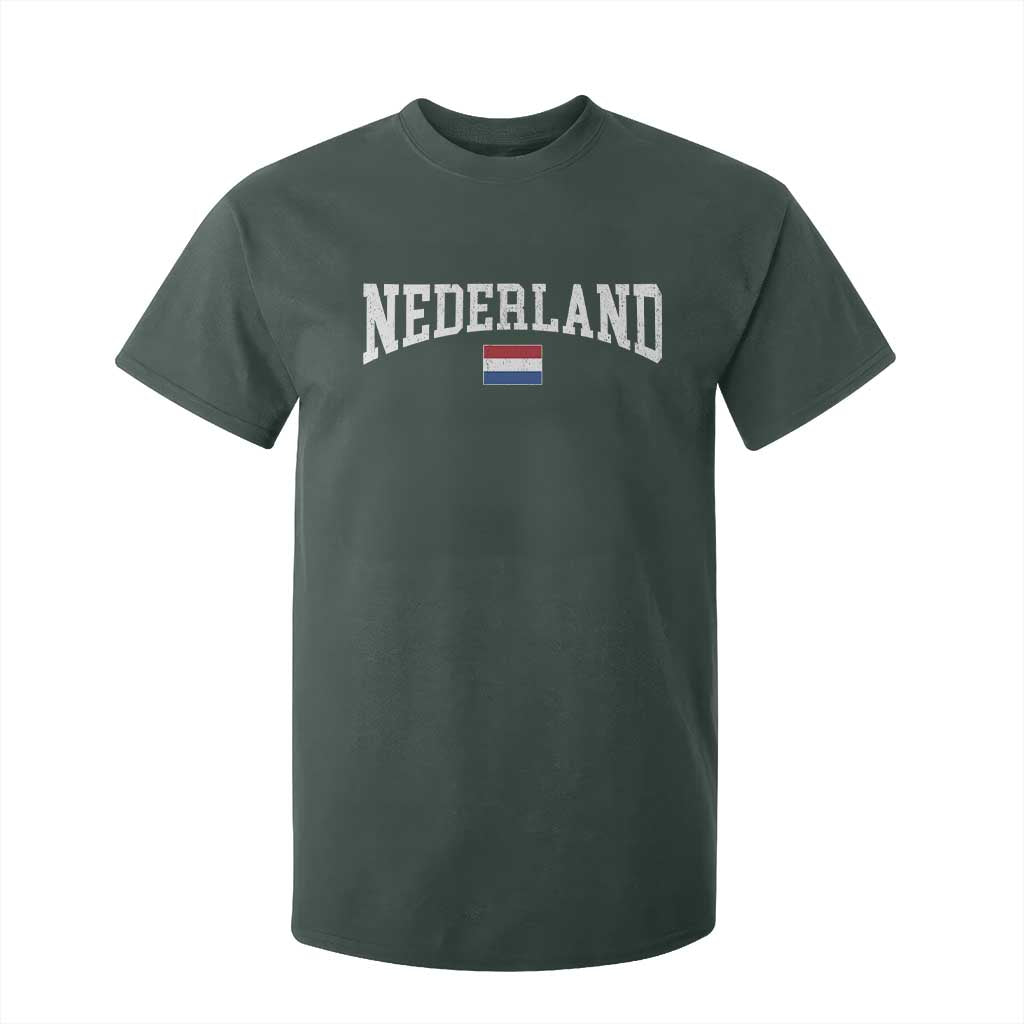 Nederland Sports Throwback Design T Shirt For Kid Vintage Dutch Holland Flag Soccer Jersey Style