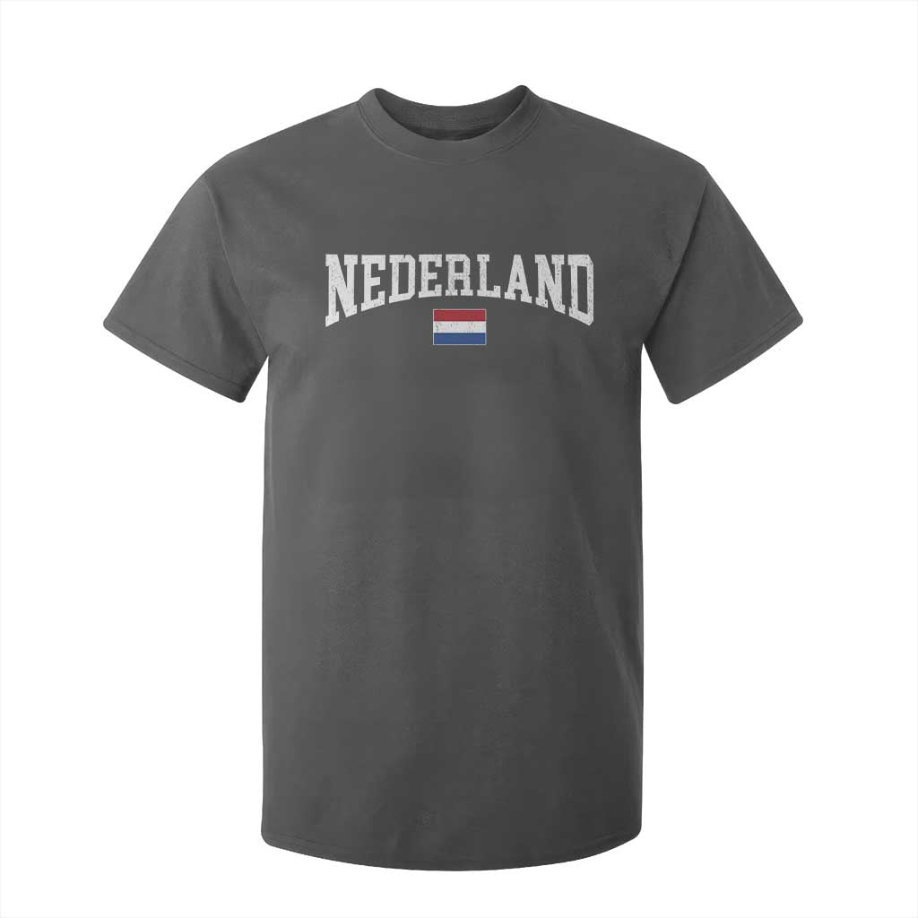 Nederland Sports Throwback Design T Shirt For Kid Vintage Dutch Holland Flag Soccer Jersey Style
