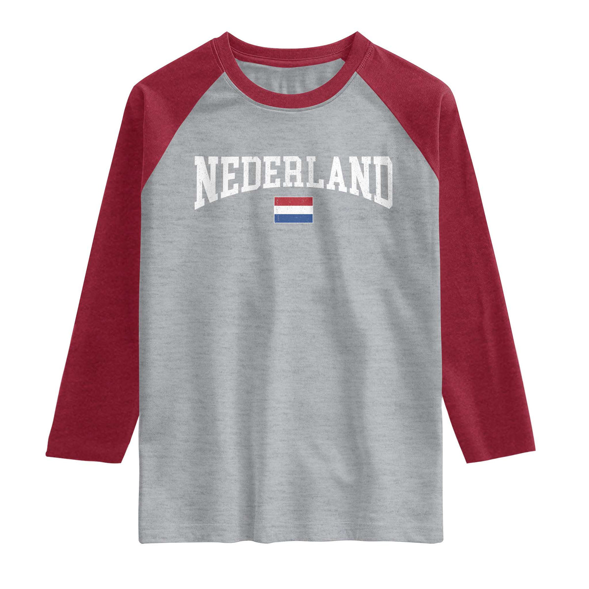 Nederland Sports Throwback Design Raglan Shirt Vintage Dutch Holland Flag Soccer Jersey Style
