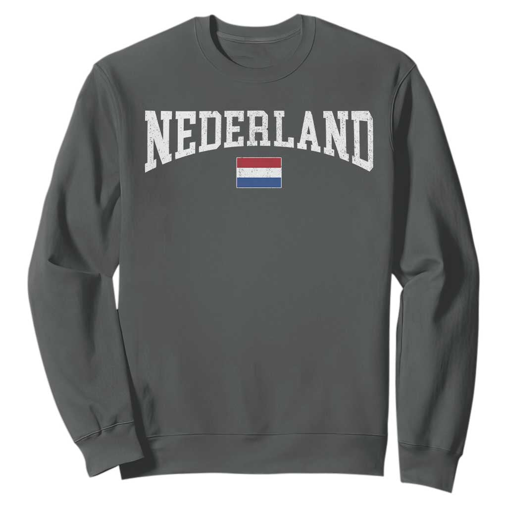 Nederland Sports Throwback Design Sweatshirt Vintage Dutch Holland Flag Soccer Jersey Style