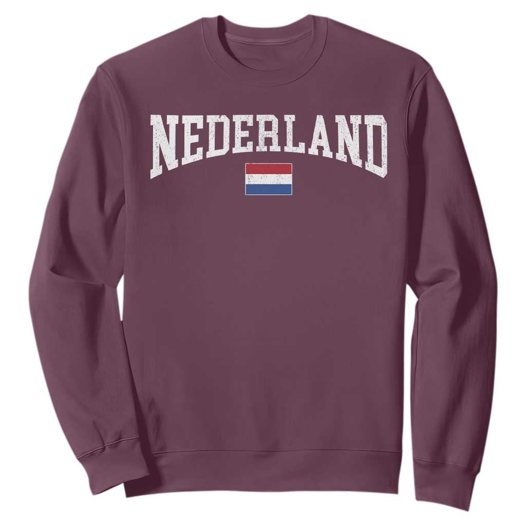 Nederland Sports Throwback Design Sweatshirt Vintage Dutch Holland Flag Soccer Jersey Style
