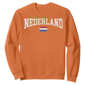 Nederland Sports Throwback Design Sweatshirt Vintage Dutch Holland Flag Soccer Jersey Style