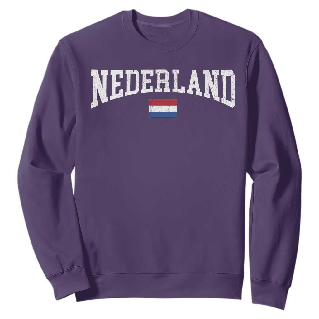 Nederland Sports Throwback Design Sweatshirt Vintage Dutch Holland Flag Soccer Jersey Style