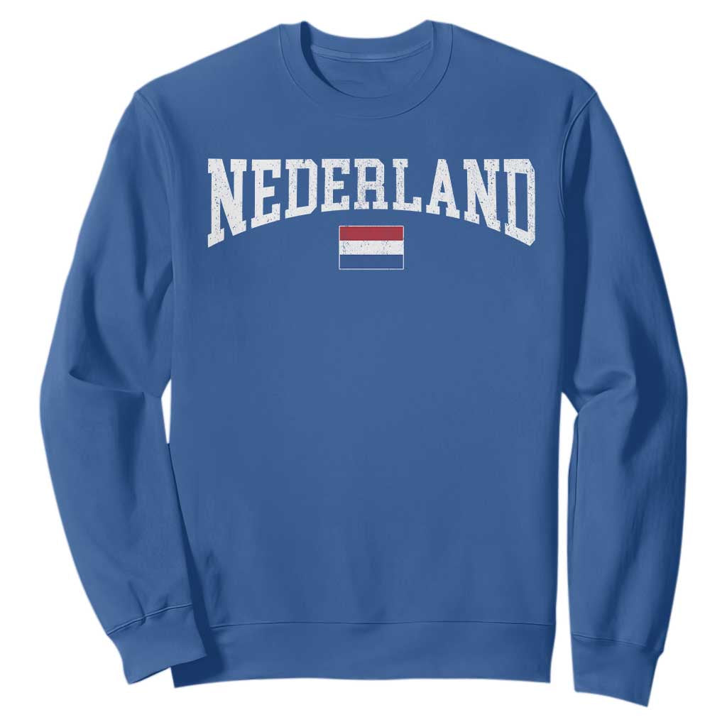 Nederland Sports Throwback Design Sweatshirt Vintage Dutch Holland Flag Soccer Jersey Style