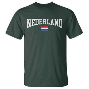 Nederland Sports Throwback Design T Shirt Vintage Dutch Holland Flag Soccer Jersey Style
