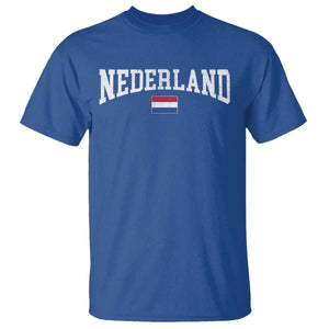 Nederland Sports Throwback Design T Shirt Vintage Dutch Holland Flag Soccer Jersey Style