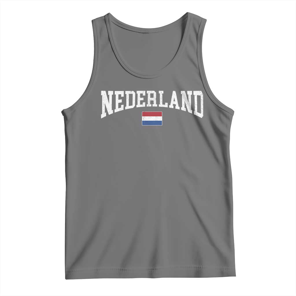 Nederland Sports Throwback Design Tank Top Vintage Dutch Holland Flag Soccer Jersey Style