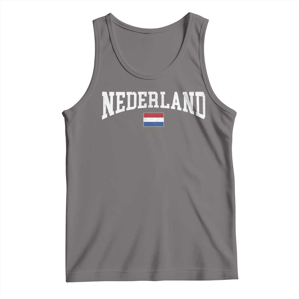 Nederland Sports Throwback Design Tank Top Vintage Dutch Holland Flag Soccer Jersey Style