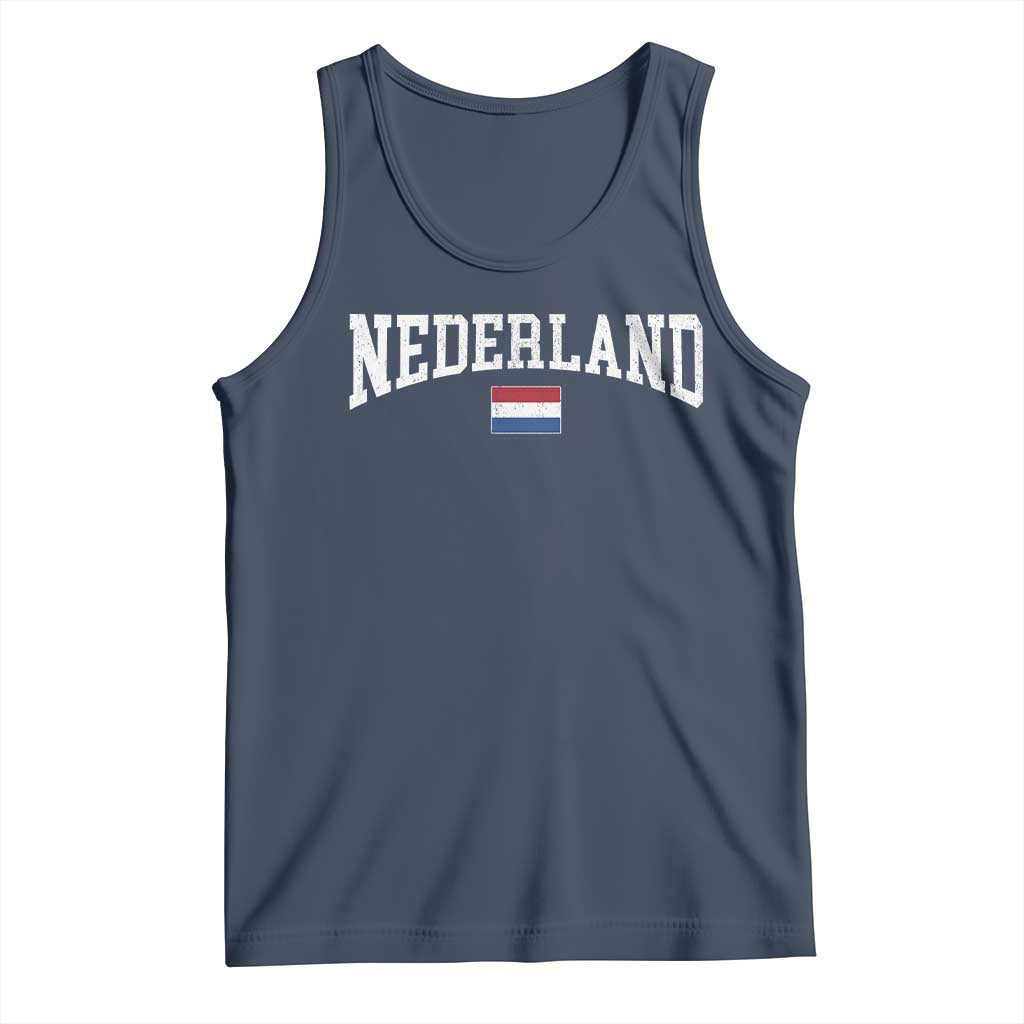 Nederland Sports Throwback Design Tank Top Vintage Dutch Holland Flag Soccer Jersey Style