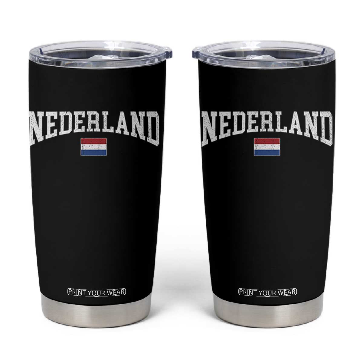 Nederland Sports Throwback Design Tumbler Cup Vintage Dutch Holland Flag Soccer Jersey Style