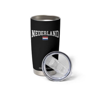 Nederland Sports Throwback Design Tumbler Cup Vintage Dutch Holland Flag Soccer Jersey Style