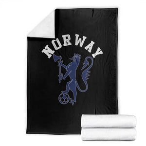 Norway Norwegian Lion Athletic Sports Jersey Style Throw Blanket