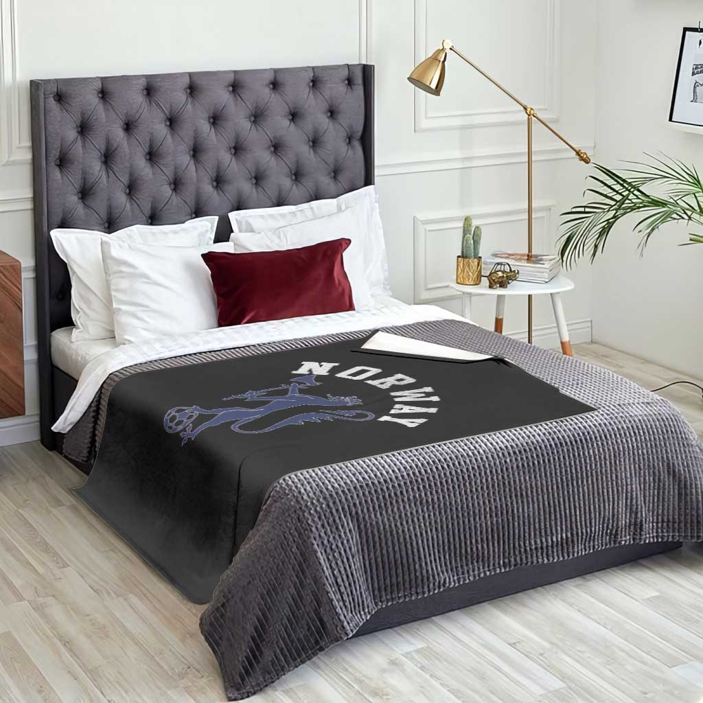 Norway Norwegian Lion Athletic Sports Jersey Style Throw Blanket