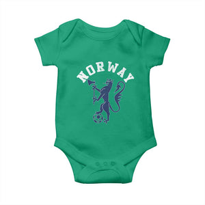 Norway Norwegian Lion Athletic Sports Jersey Style Baby Onesie