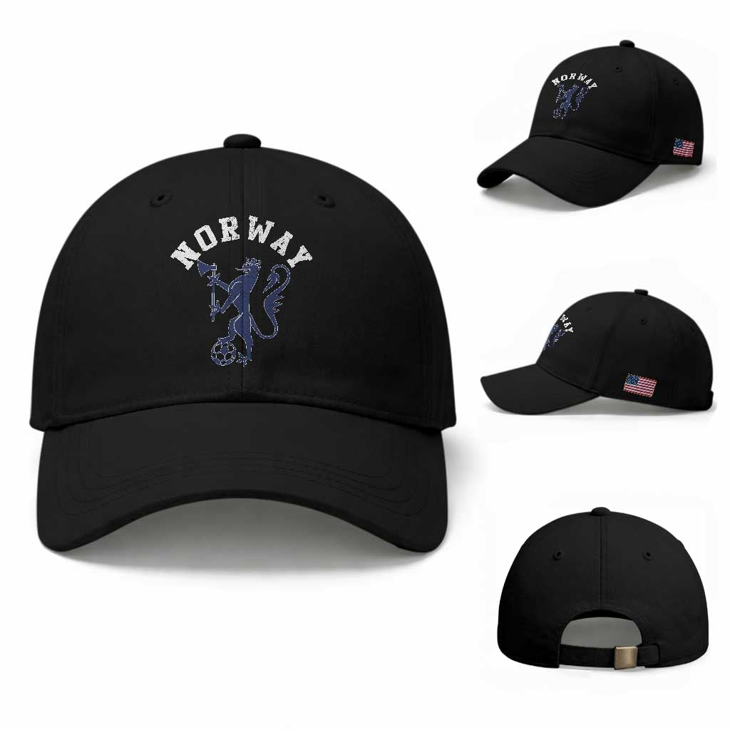 Norway Norwegian Lion Athletic Sports Jersey Style Baseball Cap