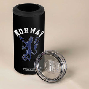 Norway Norwegian Lion Athletic Sports Jersey Style 4 in 1 Can Cooler Tumbler