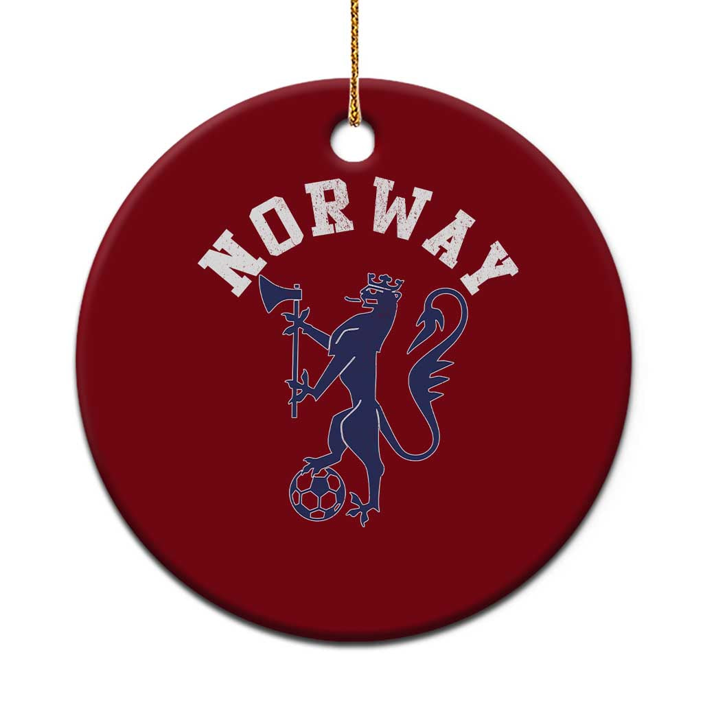Norway Norwegian Lion Athletic Sports Jersey Style Ceramic Ornament
